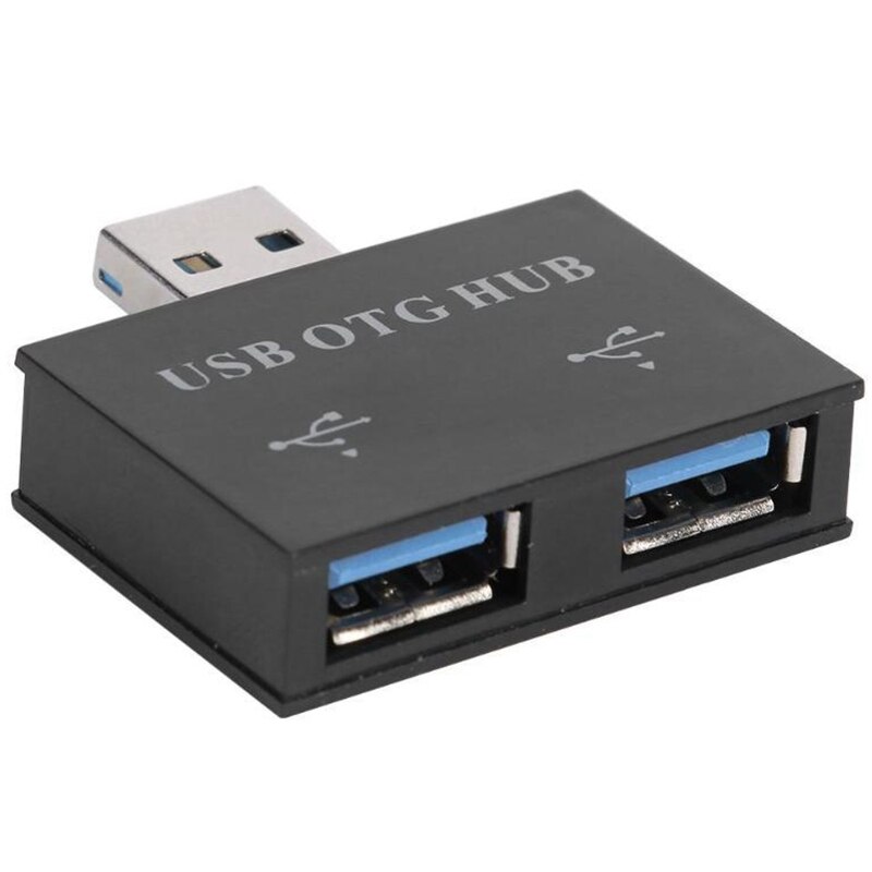 Micro-Usb Hub Usb Otg Adapter Mini Dual USB2.0 Splitter Hub Voor Telefoon Muis Toetsenbord Usb Flash Drive: Default Title