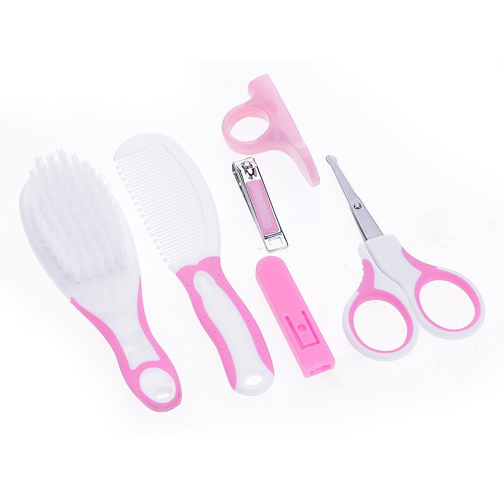 Enfermeira 6 Pcs Diária Ferramenta de Cuidados de Saúde Do Bebê Kit de Unhas Tesoura Grooming Set Azul, Rosa