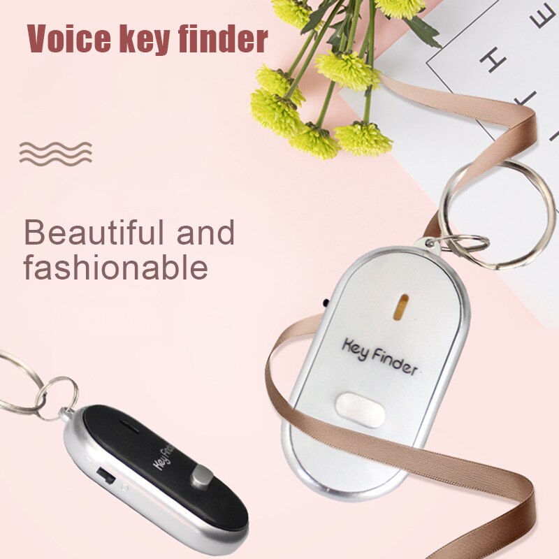 Bezprzewodowy anty-zgubiony alarmowy lokalizator kluczy brelok robić kluczy z lokalizatorem gwizdek dźwięk doprowadziło światło naganiacz zwierza urządzenie anty-zgubione dla osób starszych/dziecko/zwierzę domowe mam
