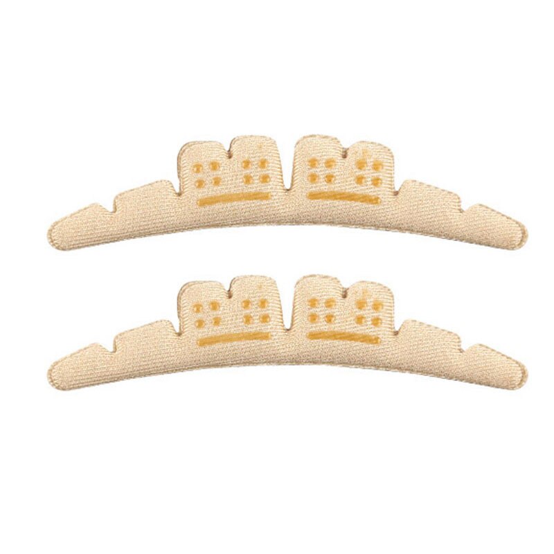 Plantillas adhesivas antideslizantes para sandalias, 2 uds., suaves, elegantes, de pie adhesivo: apricot