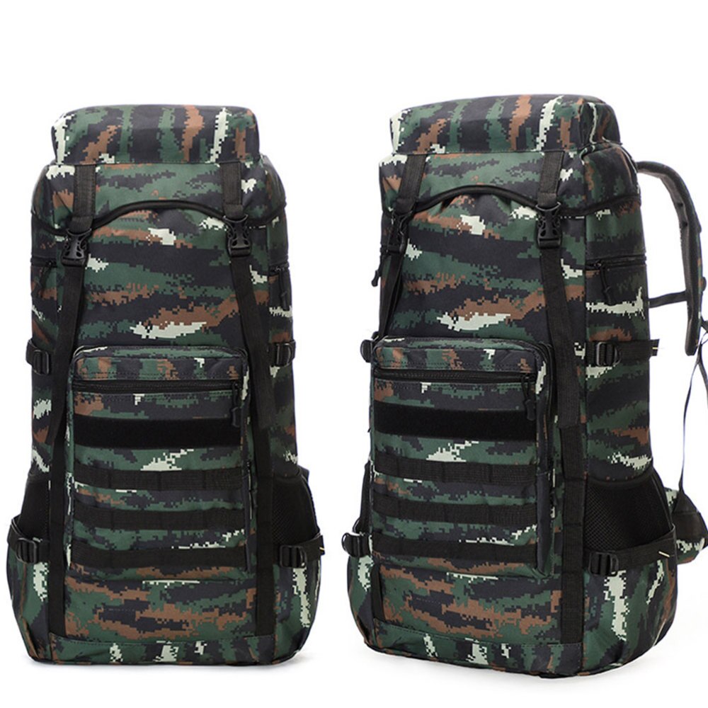 1Pc Rugzak Camouflage Waterdichte Grote Capaciteit 70L Rugzak Schoudertas Opslag Pouch Outdoor Tas