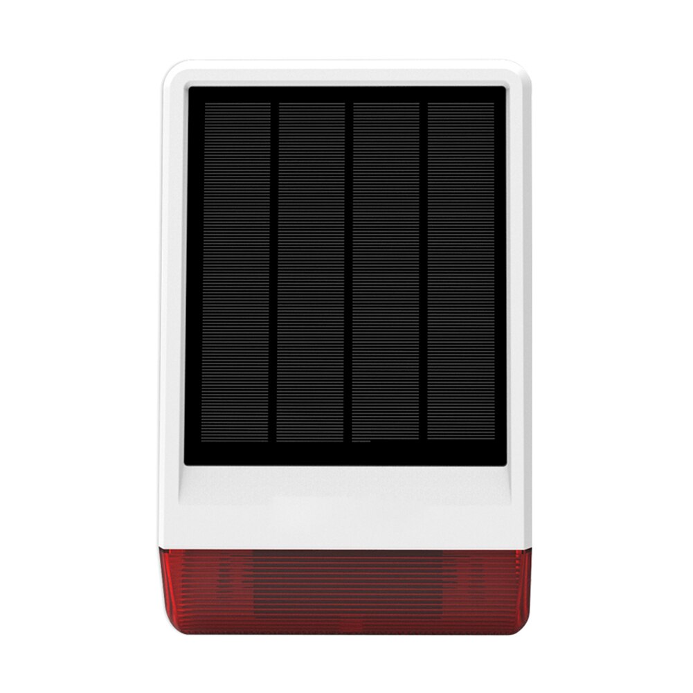 Solar Powered 433MHz Strobe Light Siren for Home Security Burglar Alarm System Home Security Alert Infrared Sensor
