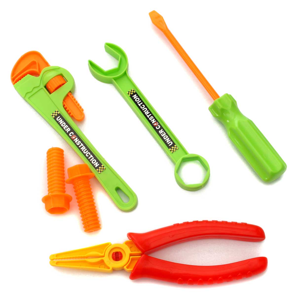 1 ensemble en plastique Simulation réparation outils jouets ensemble semblant jouer jeu jouet clé marteau vis outils Kit pour enfants jouet