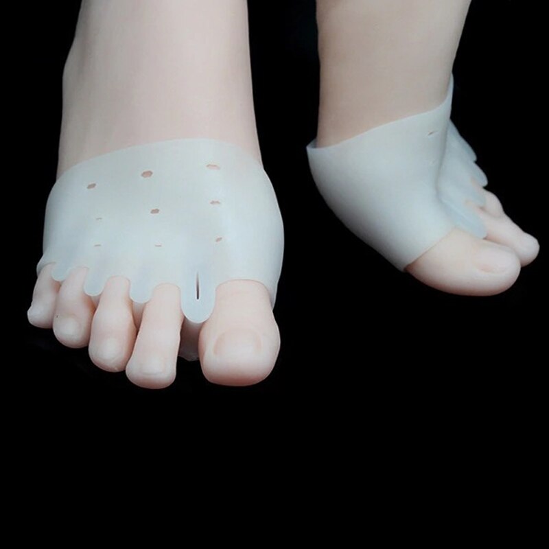1 par = 2 stk. hallux valgus ortopædi silikone forfod pude fod genanvendelig smertelindring åndbar for kvinder mænd værktøj ortopædisk pad