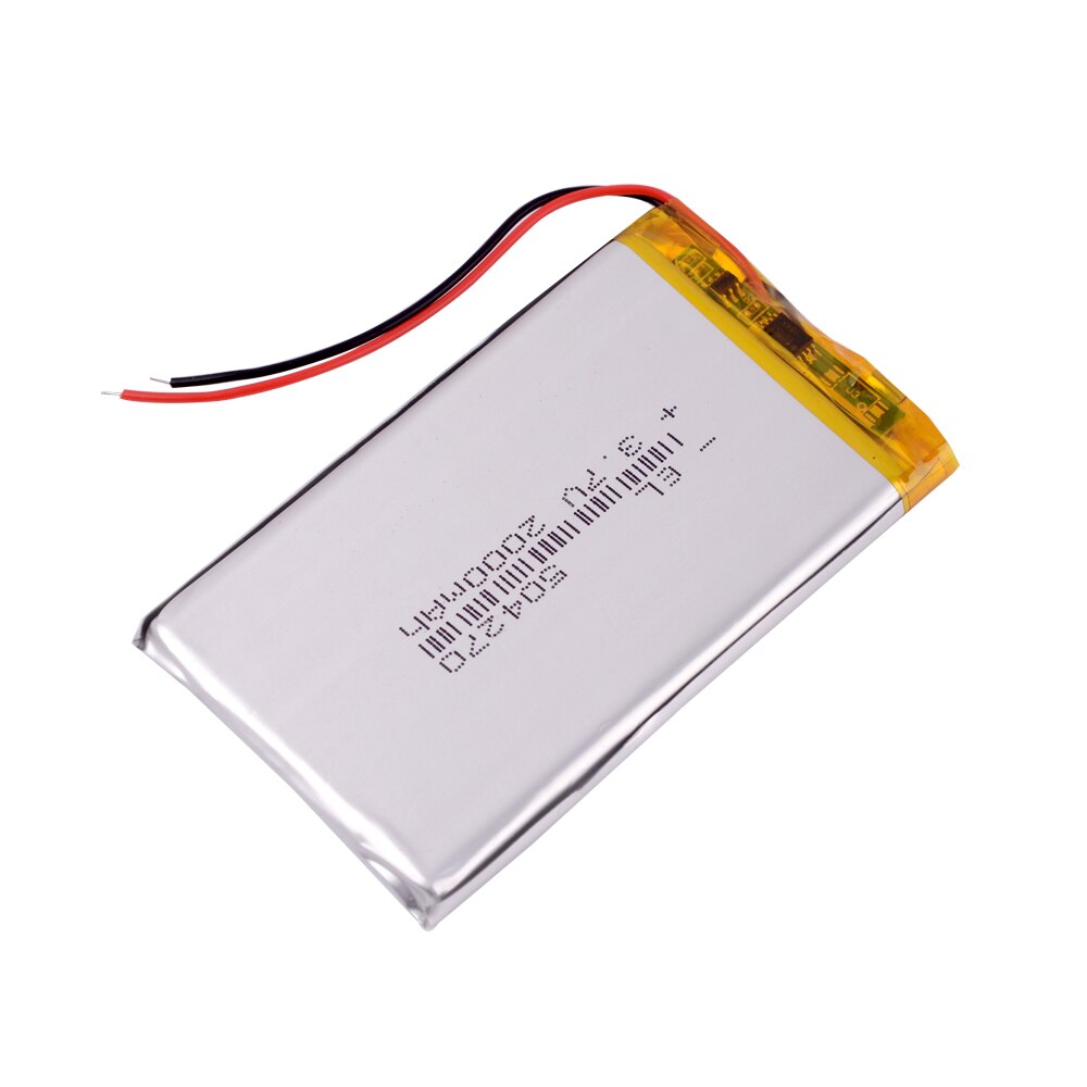 3.7 V lithium polymer battery 2000 mah interphone 504270 GPS vehicle traveling data recorder e-book