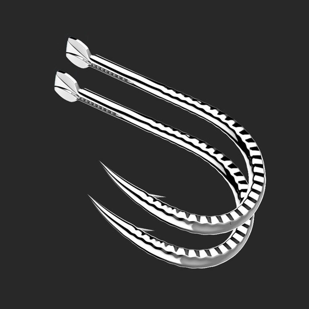 30pcs/Box Titanium Alloy Fishing Hooks 20-65LB Single Circle Fishhook Barbed Carp Fishing Hooks Sea Accessories