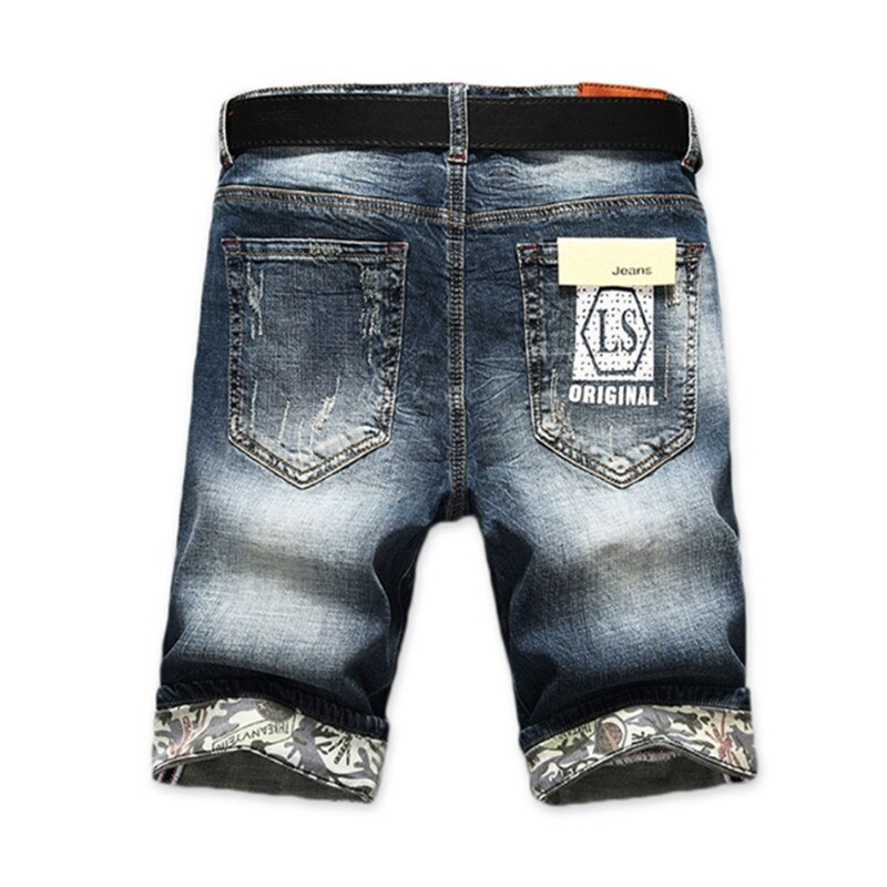 Men's Ripped Denim Shorts – Stylish Stretch Fit for Casual Summer Outings main image 0