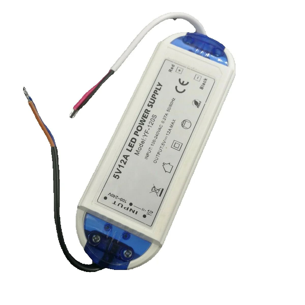 LED-voeding 5V 12A 60W 100W 110V 220V AC naar DC LED-stripvoeding