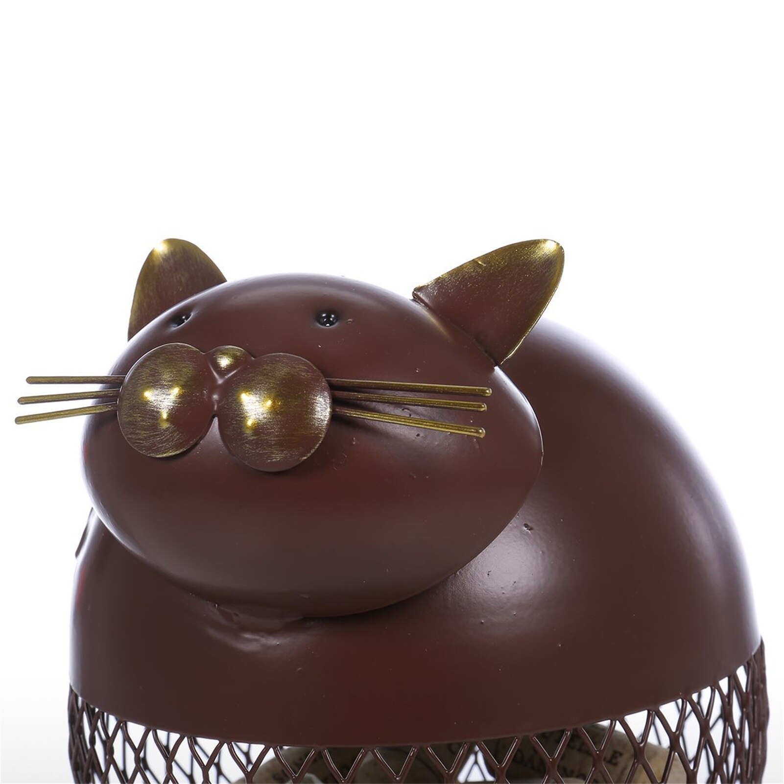 Metalen Kat Wijnfleshouder Dierlijk Standbeeld Decoratieve Wijn Kurk Houder Keuken Home Decor Sculpturen Metalen Kat Wijnfleshouder Dierlijk Standbeeld Decoratieve Wijn Kurk Houder Keuken Home Decor Sculpturen