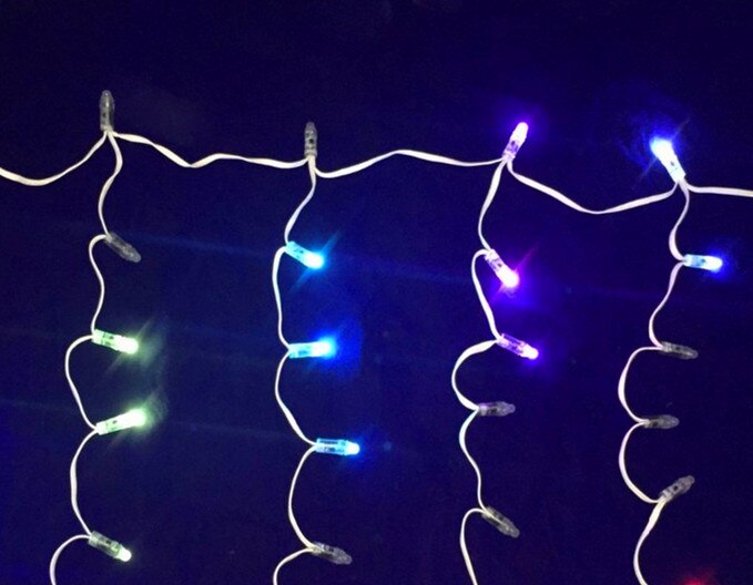 Addressable 5nodes*20drops LED Pixel Icicles;DC12V WS2811 controlled;all white wire;IP68;100nodes/set;with xConnect pigtail