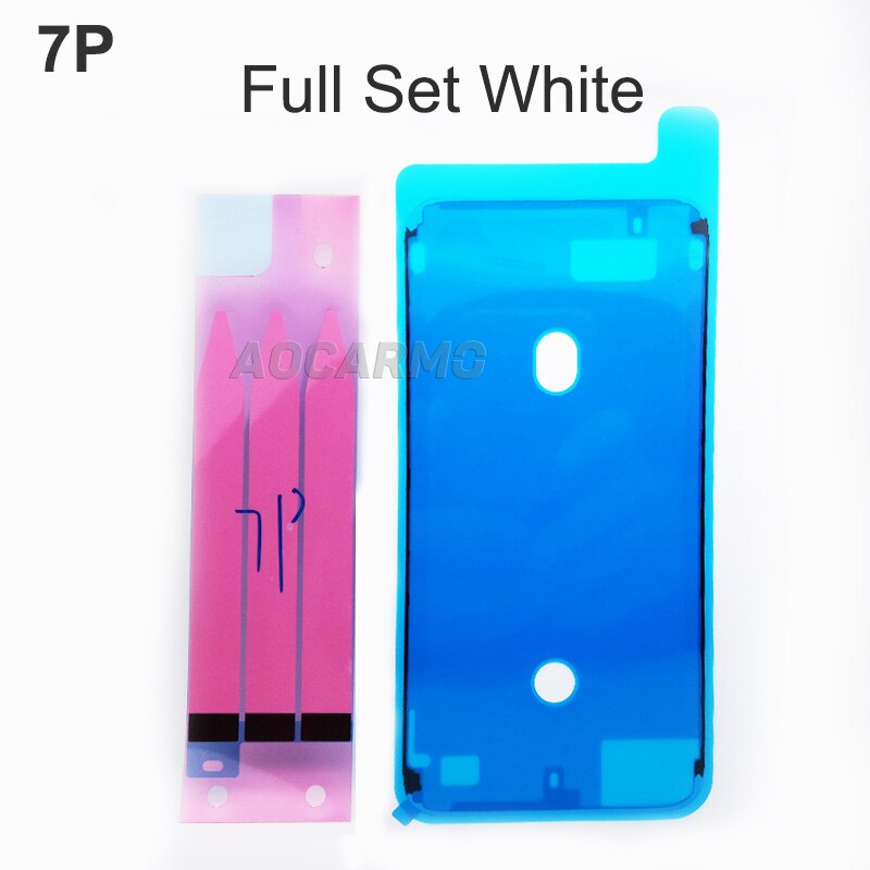Aocarmo wyświetlacz LCD ekran wodoodporny klej naklejki baterii taśma klejąca dla iPhone 6S 6SP 7 7P 8 8P plus X XS XS Max Max XR: 7P White