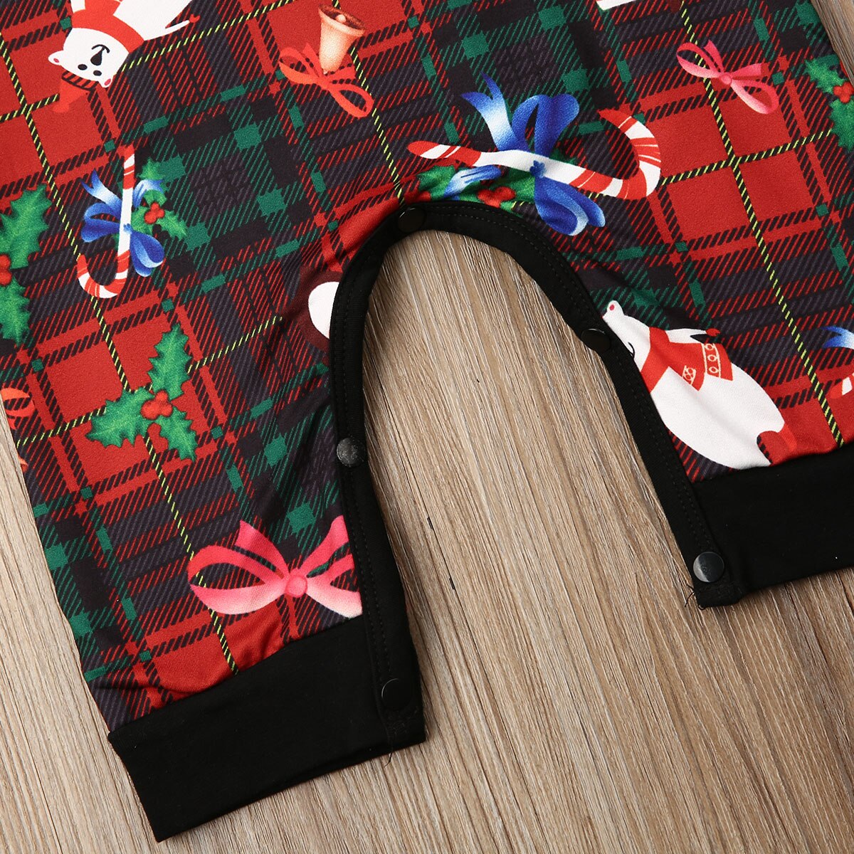 Xmas Toddler Baby Boys Girls Christmas Romper Sleeveless Cotton Plaid Jumpsuits Outfit Clothes