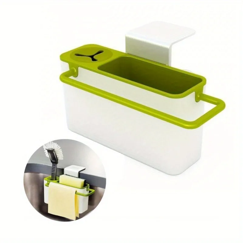 1Pc Keuken Organizer Spons Keuken Box Afdruiprek Schotel Zelfgootsteen Opslag Stands Gebruiksvoorwerpen Handdoekenrek