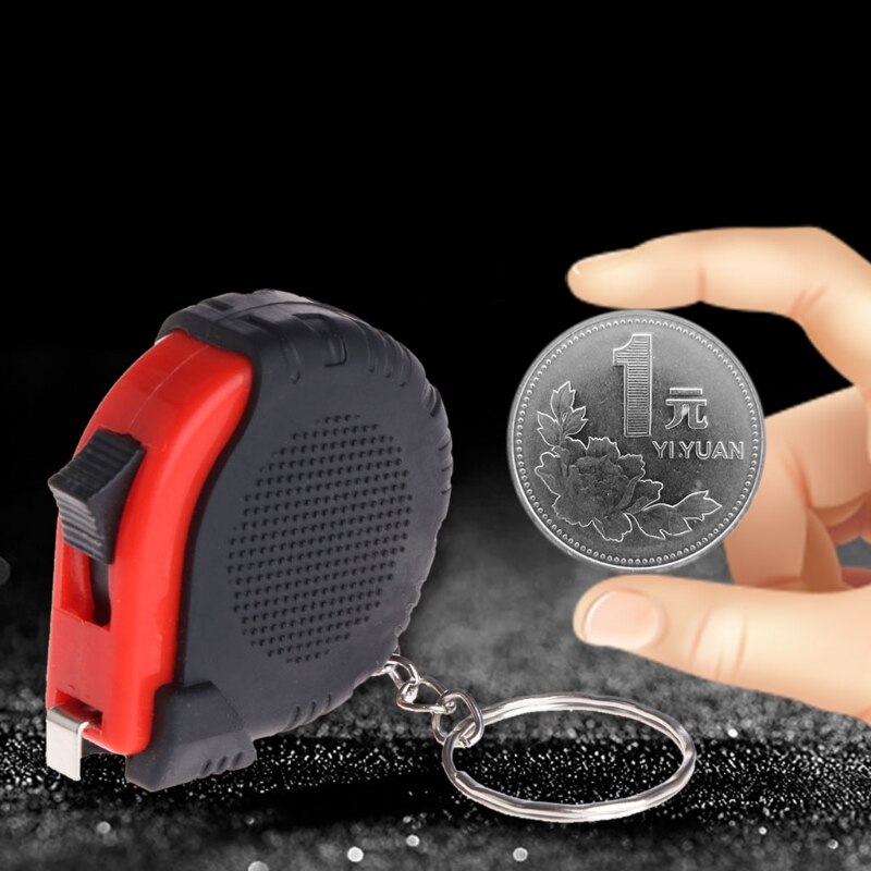 1 Pc Tape Measure Mini Tape Measure With Key Chain Plastic Portable 1m Retractable Ruler cm/Inch