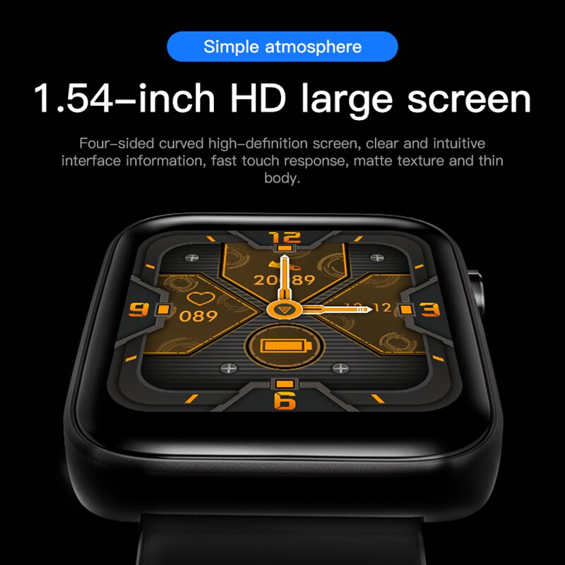 T68 Plus Smartwatch - Body Temp, HR, BP, SpO2 Monitor - for iOS & Android