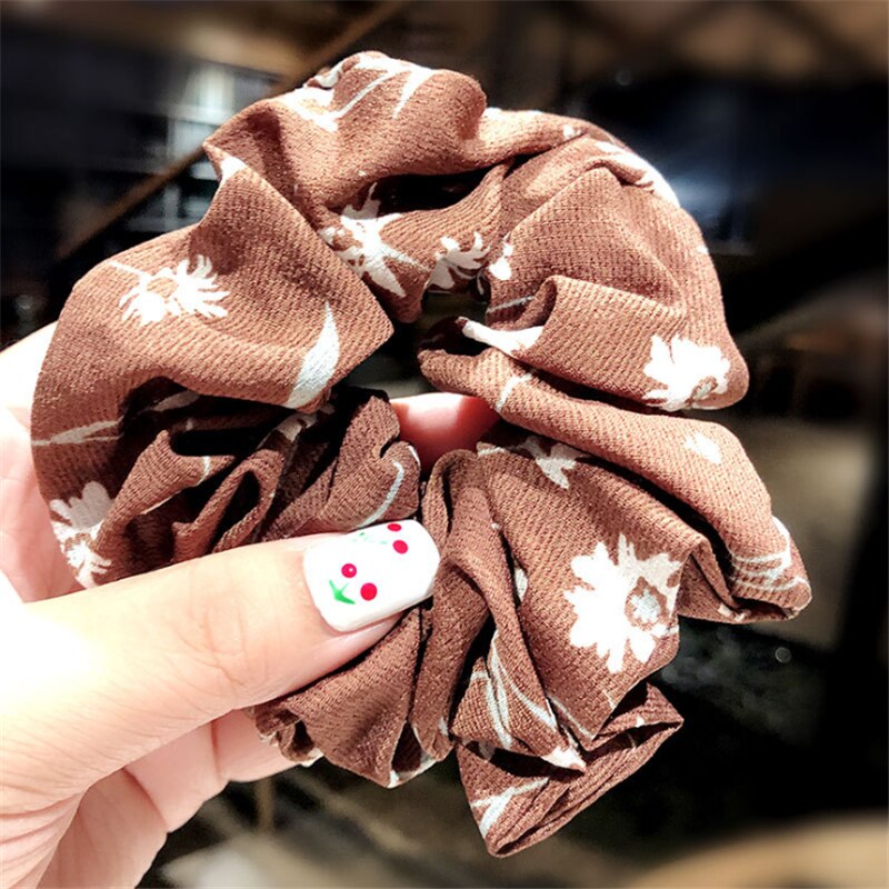 Ins menina pequenas margaridas cetim elástico de borracha corda de cabelo laço rabo de cavalo anel de cabelo pacote laços de cabelo elásticos faixas de cabelo para meninas: 4