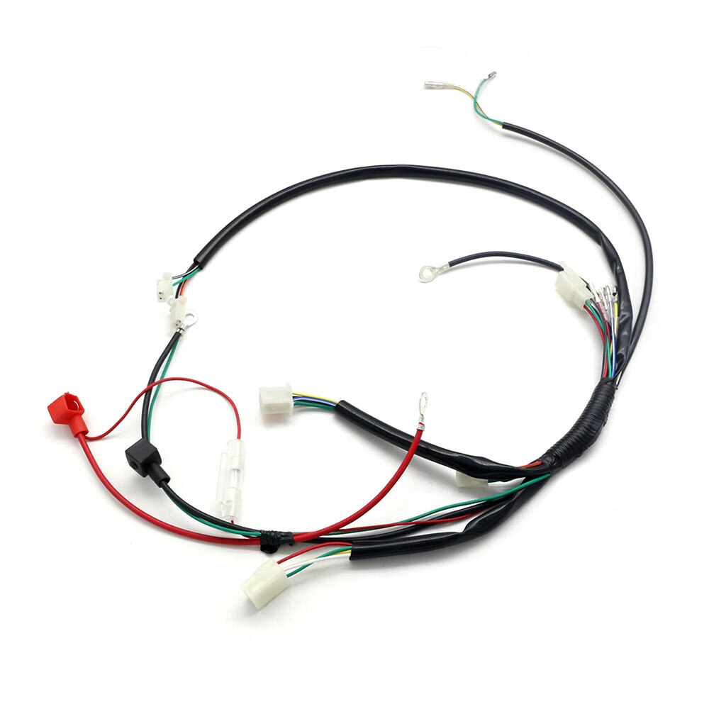 electrical starting wire loom wiring harness wireloom for 50cc 70cc 110cc 125cc atv quad bike buggy go kart