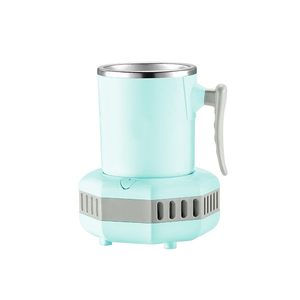 110V Home Office Smart Semiconductor Refrigeration Drink Fast Cooling Cup Cooler The switch is sensitive and easy to operate,: Blue