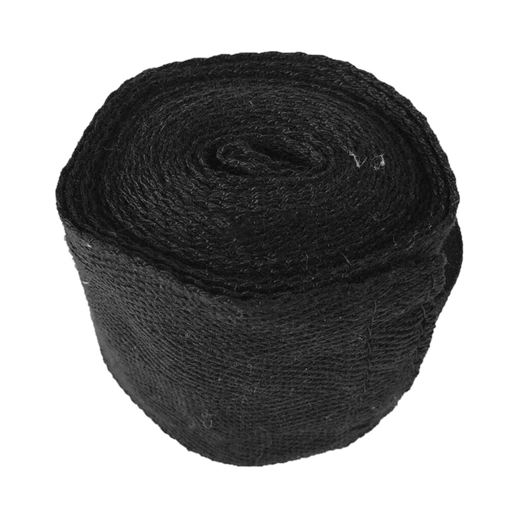 2.5M Stretch Pols Crêpe Tape Boksen Bandage Flexibele Atletische Zweet Absorptie Elastische Professionele Sport Wrap Ehbo: Black