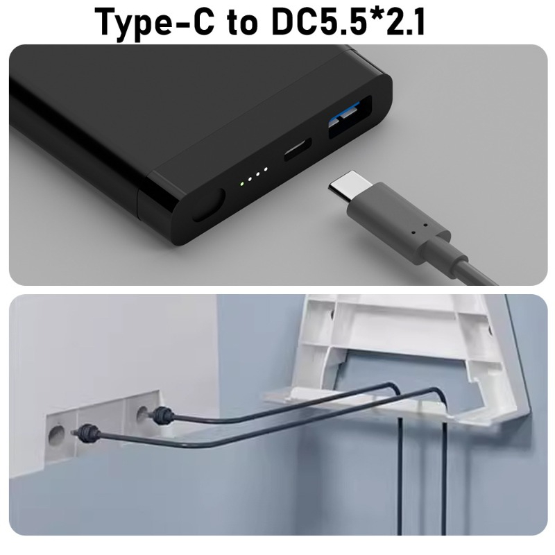 Cabo de alimentação usb-c para carregamento rápido dc/dc para carregamento rápido do starlink mini, 20v prova d'água, para uso externo 2/3/5/10m cabo de alimentação para starlink mini.