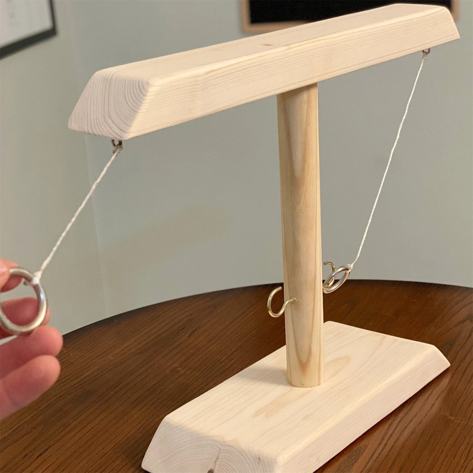 Ring Werfen Spiel Spielzeug Moderne Einfache Holz Haken Spiel einstellen