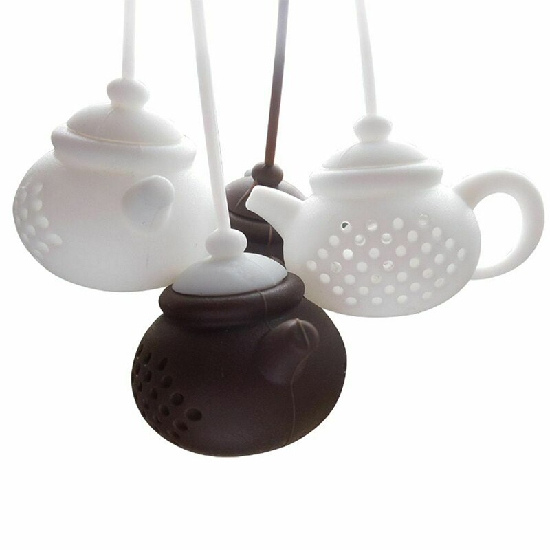 Silicone Thee-ei Herbruikbare Theepot-Vorm Theezeefje Koffie Herb Filter Voor Thuis Losse Blad Diffuser Niet giftig luiaard Theezakjes