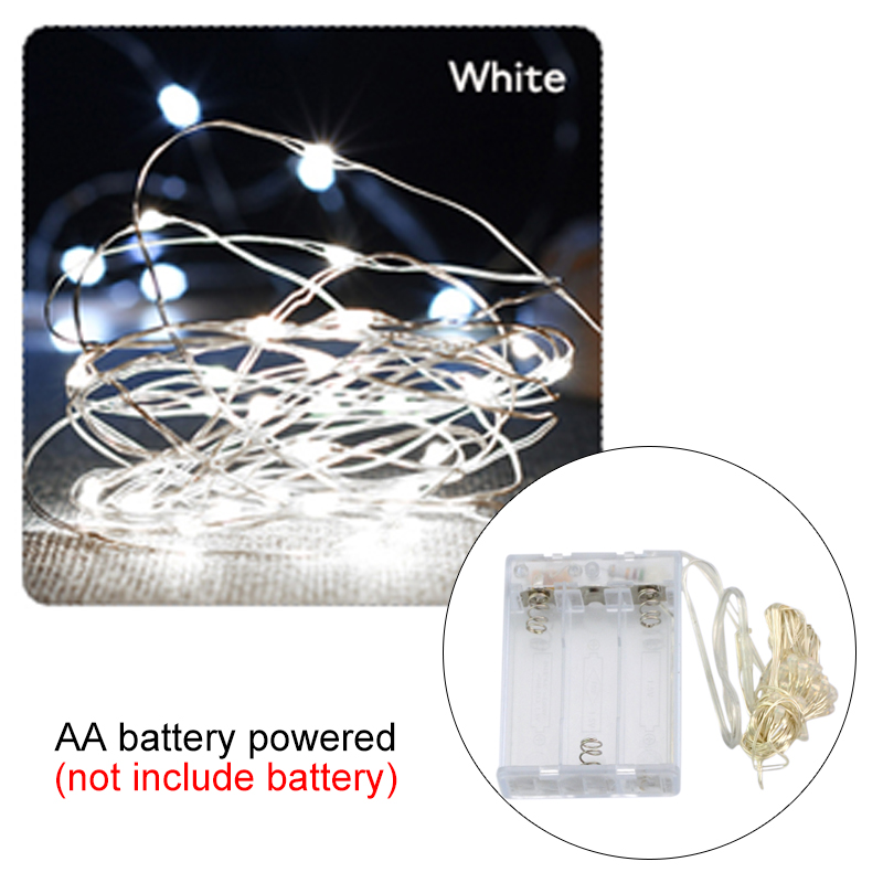 2M 3M 5M 10M Copper Wire LED String Lights Fairy Garland Light Battery Powered For Christmas Wedding Party Decoration Lighting: Red / 300W