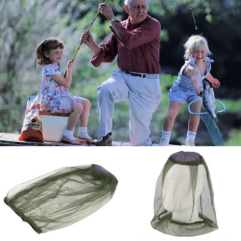 Cabeça ao ar livre máscara facial chapéu net capa anti-mosquito elástico mosquiteiro boné de viagem respirável cabeça malha cobre boné de pesca redes