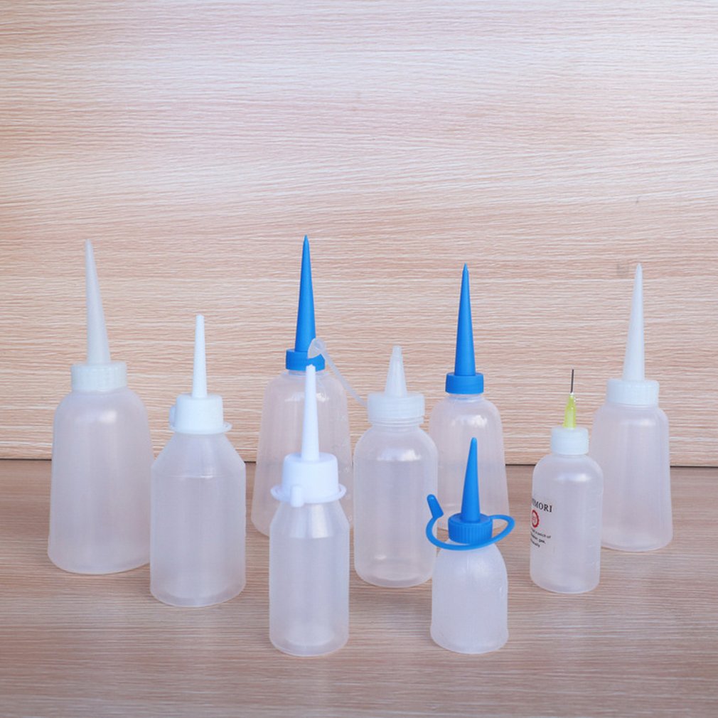 30ml Thickened plastic bottle Glue Oil bottle tip Oiler Water bottle for Oil Outlet Needle Tip Applicator Precision Bottle