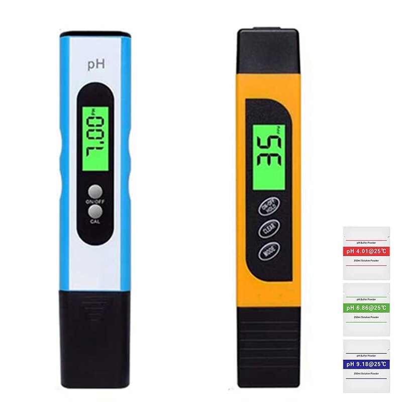 Ph Meter, Digital Water TDS Meter 0.01 Resolution TDS PH EC Temperature 4 in 1 Set for Swimming Pool Aquarium