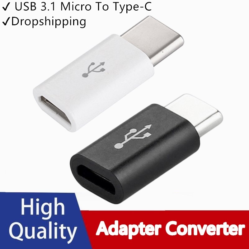 5 Pcs Micro USB-C Type-C Adapter Converter Usb 3.1 Data Opladen Adapter Mini Data Sync Converter Kabel mobiele Telefoon Adapters