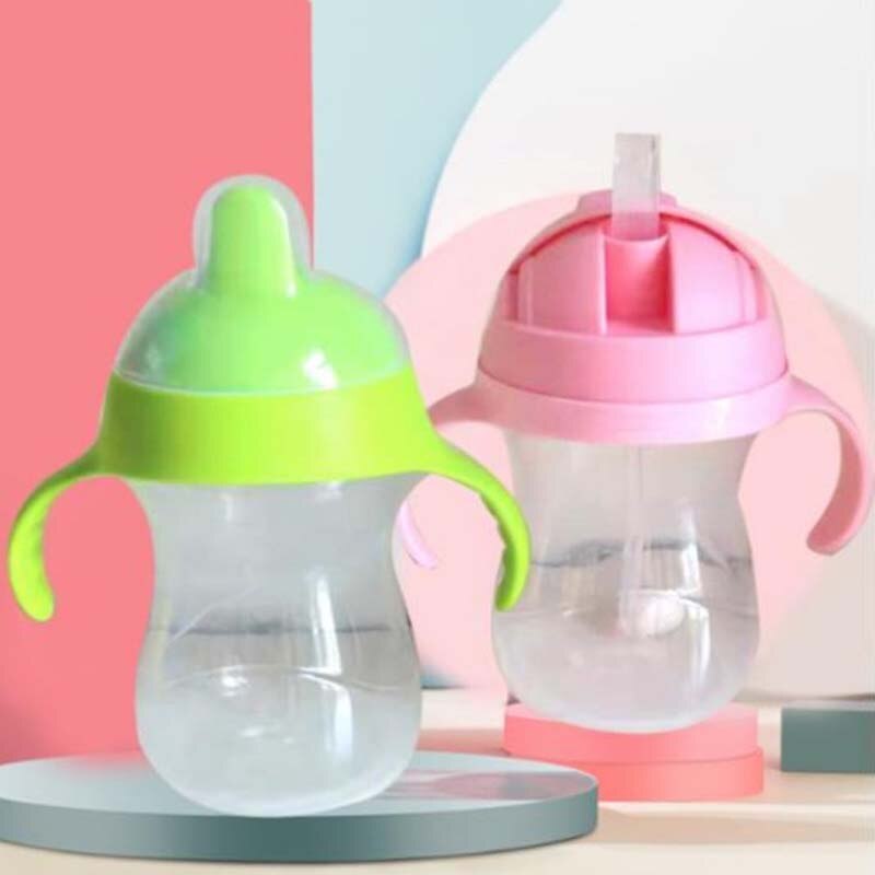 Gobelet à bec verseur pour bébé avec poignée, gobelet de transition pour nourrissons, tout-petits, enfants 2 sans bpa 250ml