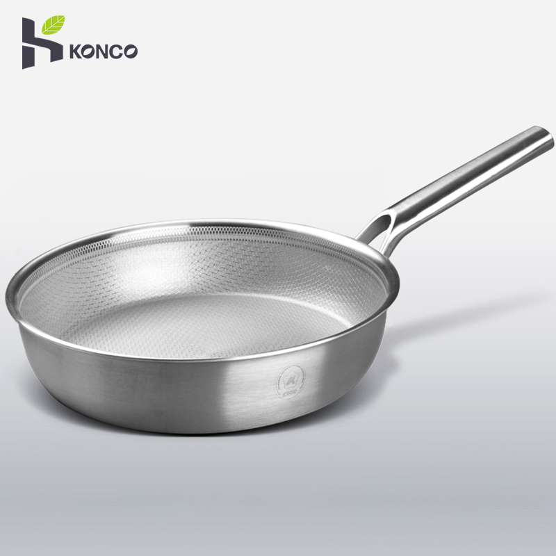 Nonstick Frying Pan 316 Stainless Steel Pan Kitchen Fried Steak Pot Wok Electromagnetic Furnace General