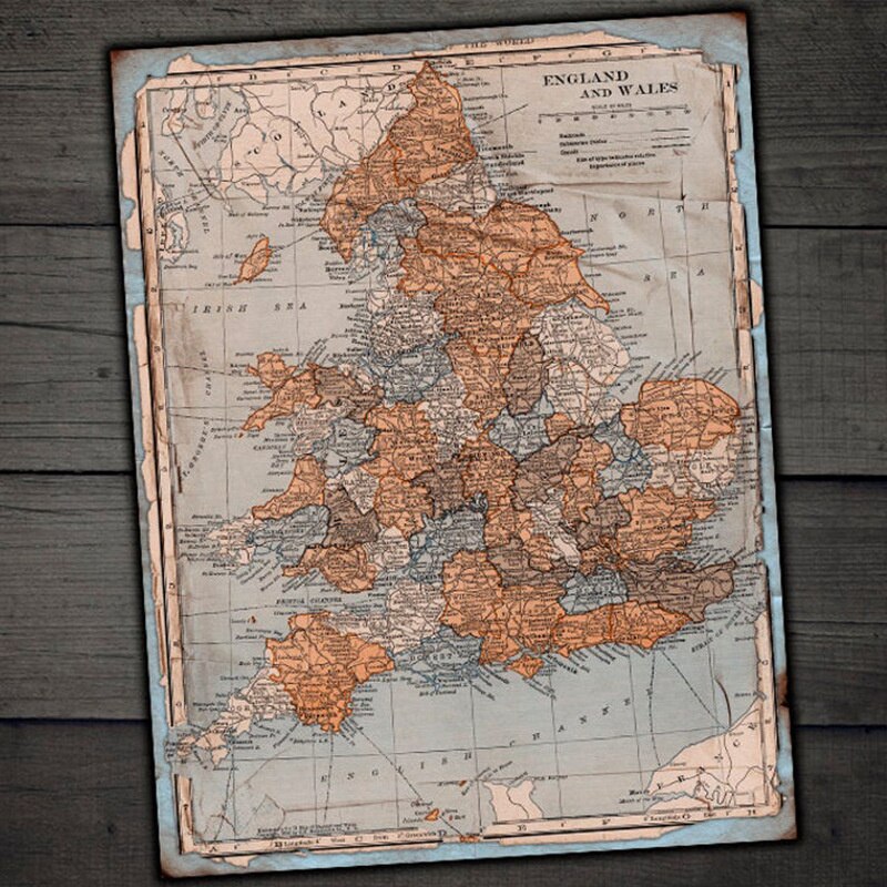 4Pcs/Lot World Map Material Papers DIY Scrapbooking Album Diary Decorative Paper Scrapbooking Paper