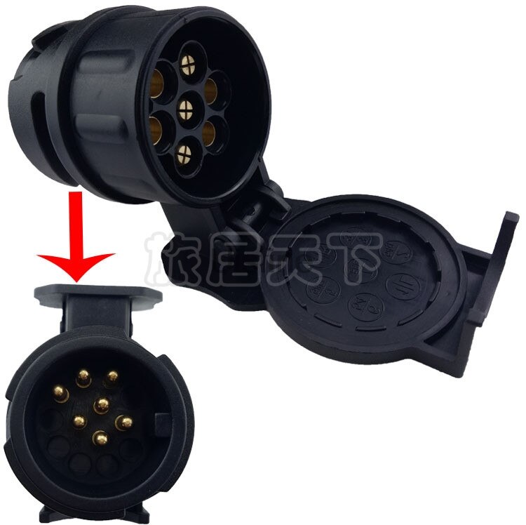Para Haval H9 remolque de 7 a 13 pines mini convertidor tractor estándar europeo de 13 a 7 pines enchufe del adaptador