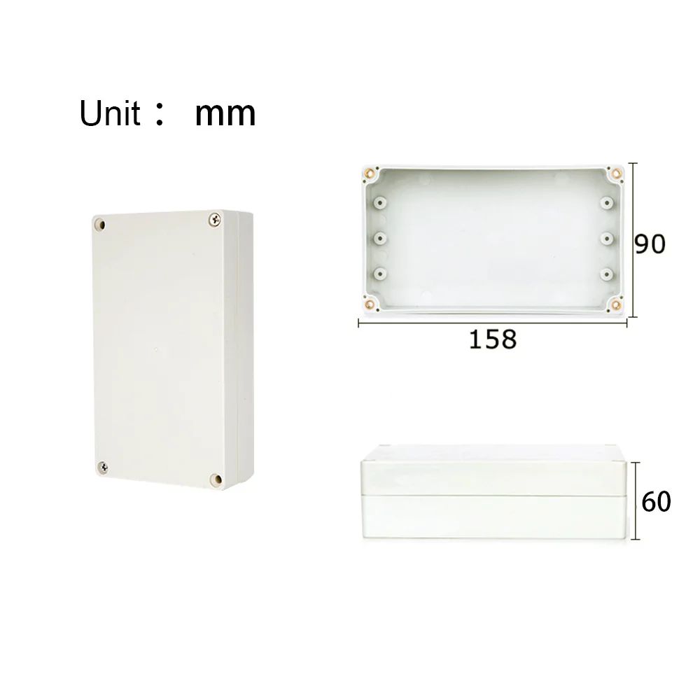 Project Junction Box for Electrical Cable Outdoor DIY Sealed IP67 Enclosure Wire Box 115x90x55mm Waterproof Electronic Cases: Brown