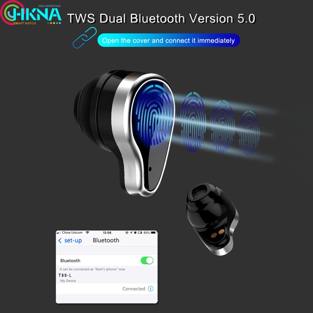 Smart Binaural Armband Draadloze Bluetooth Headset 2-In-1 Hartslag Bloeddruk Sleep Monitor Android Horloge Voor vrouwen Mannen
