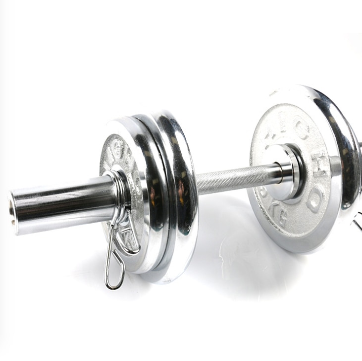 Fitness Short Austrian Bar Peak Bar Universal Large Hole Piece Adjustable Dumbbell Barbell Bar Cast Iron Dumbbell Bar