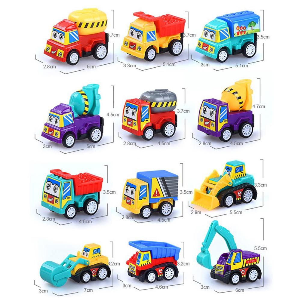 20Pcs Mini Pull Back Auto Set Niet Giftig Kleurrijke Pull Back Auto Speelgoed Set Plastic Speelgoed voor Kleine Jongens