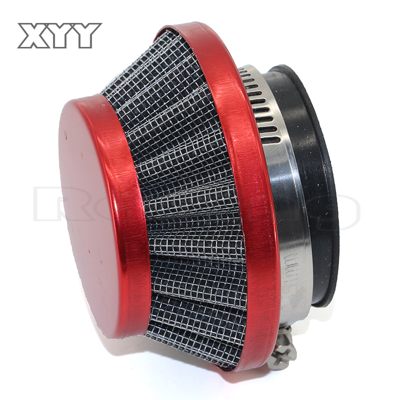 Filtro de aire colorido Mini Moto 42mm 58mm compatible con 2 tiempos 37cc 47cc 49cc Mini ATV Quad Dirt Bike Pocket Bike Pit Bike: Gris oscuro