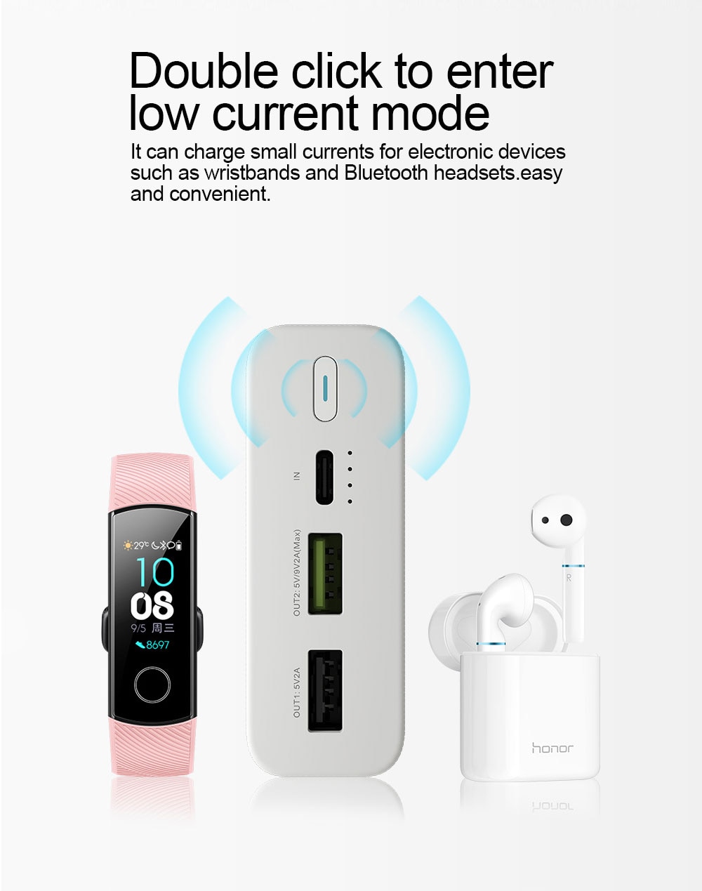 Huawei Honor Power Bank 20000mAh Max 18W Two-way Quick Charge Version Type-C Dual USB Fast Charging Quick Charge