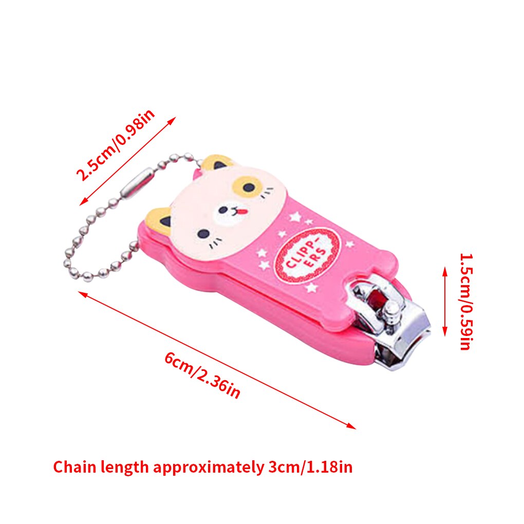 Nail Clipper Plastic Metal Nail Art Trimmer Cartoon Portable Manicure Clipper Pattern Random: Default Title