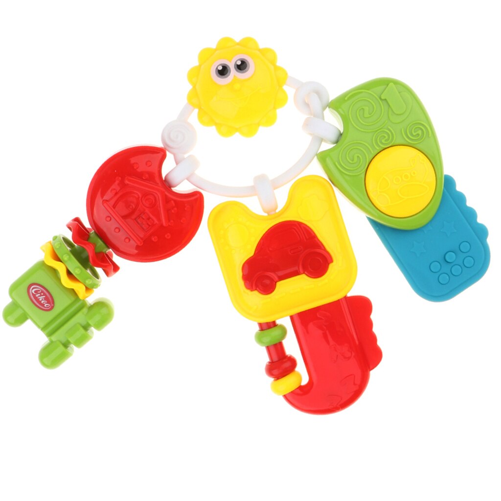 3 In Een Baby Musical Rammelaar Ring Zintuiglijke Bijtring Speelgoed Voor Baby Wieg, Kinderwagen, Wieg, kinderwagen Seat Opknoping Sound Vroege Educatief