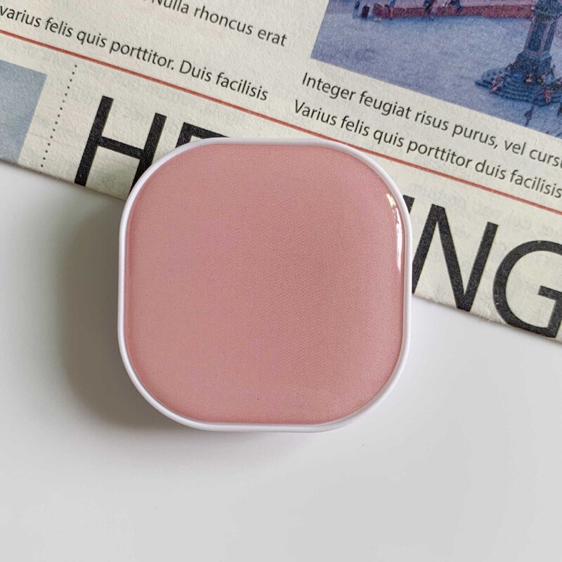Support de téléphone portable de poignée d'airbag rétractable de colle de chute carrée pour des iphone samsung xiaomi support de support de couleur unie: 12pink