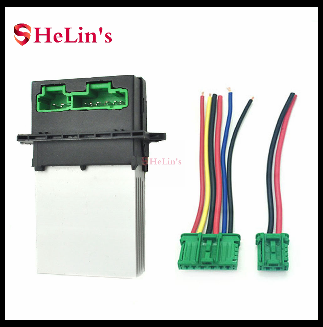 Fiche électrique + Câblage Résistance Chauffage 7701048390 - Compatible Renault, Peugeot, Citroën