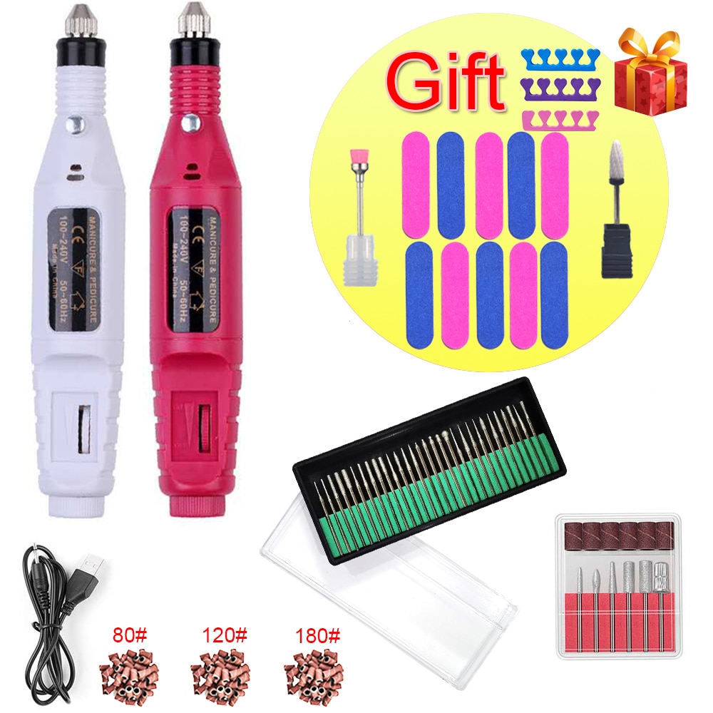 20000 RPM Profession Electric Nail Drill Manicure Machine Pedicure Mchine Milling Cutter Nail Art File Tools
