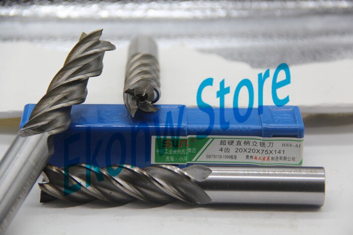 1 pc 15mm 16mm 17mm 18mm Uitgebreide verlenging Lange End Mill, VIER Fluit HSS & Aluminium End Mill Cutter CNC Bit