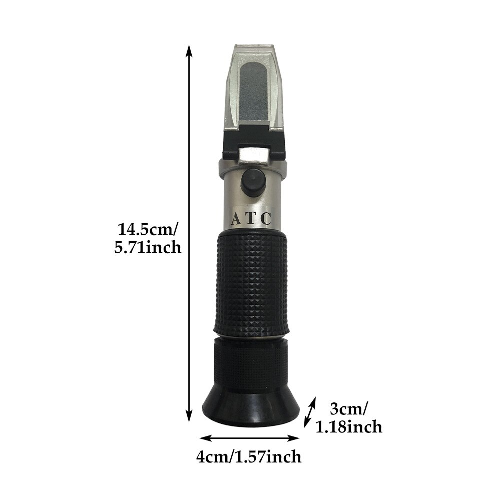 Tool Temperature Measuring Instrument Fruit Handheld For Beekeepers Honey Refractometer Brix 58-92% Solution Water Sugar Content