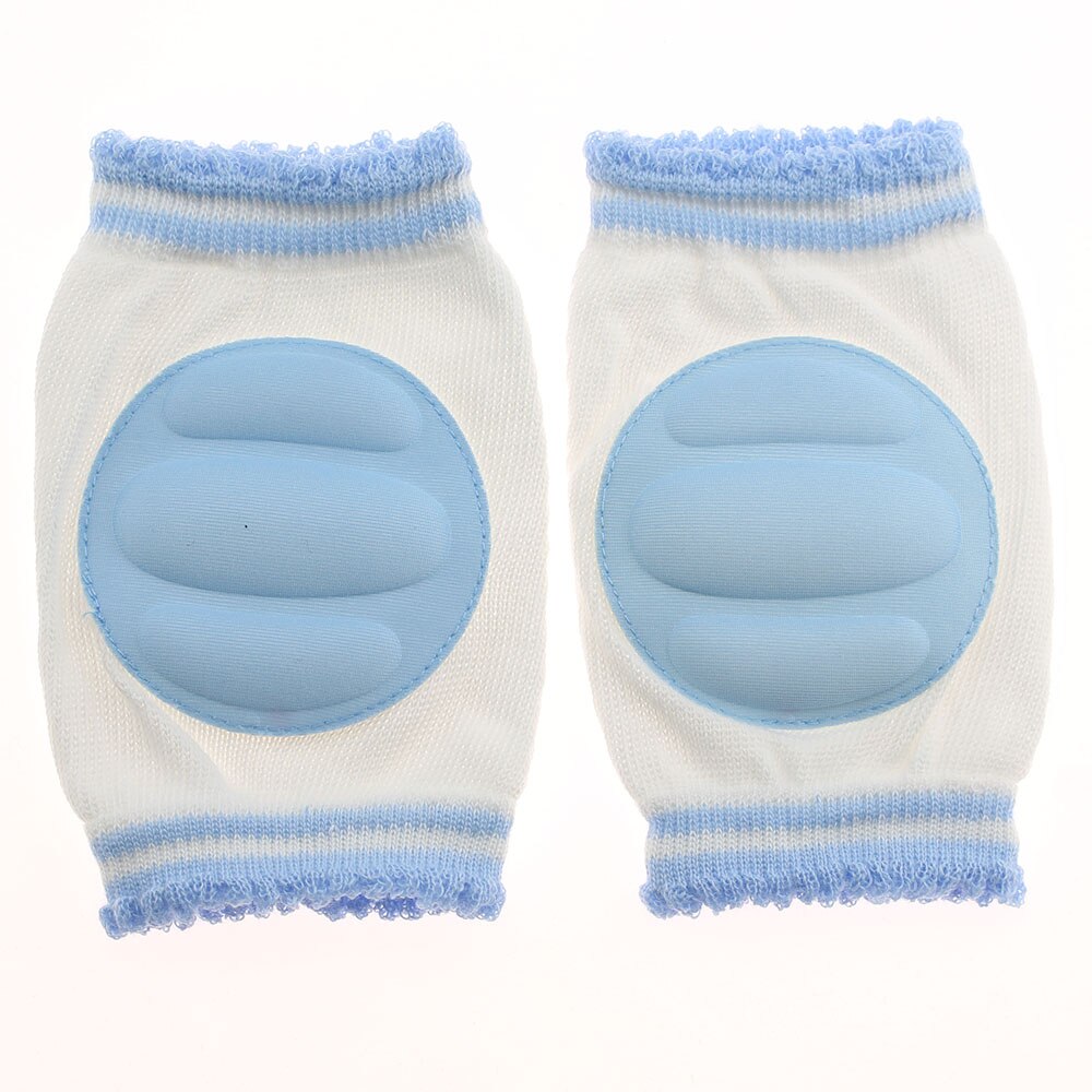 1 Paar Kids Veiligheid Kruipen Elleboog Kneepad Kussen Peuters Baby Meisjes Jongens Knee Pads Protector Veiligheid Mesh Baby Been Warmer: blue