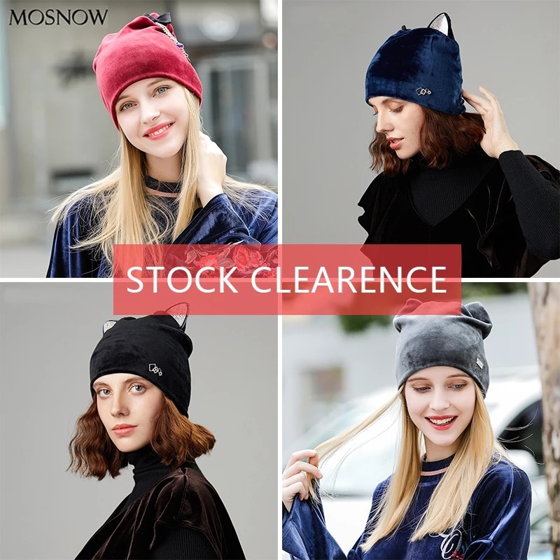 Wintermutsen dames muts effen kleur zacht voor de herfst fluwelen flanellen muts casual schattige strik voor meisjes skullies pet